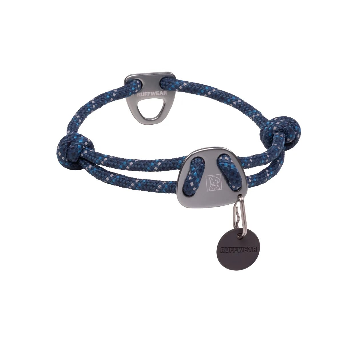 RUFFWEAR Knot a Collar zgardă cordelină sport câini ajustabilă reflectorizantă Knot a Collar Blue Moon zgardă cordelină sport câini ajustabilă reflectorizantă albastru M(36-51 x 0.7cm)