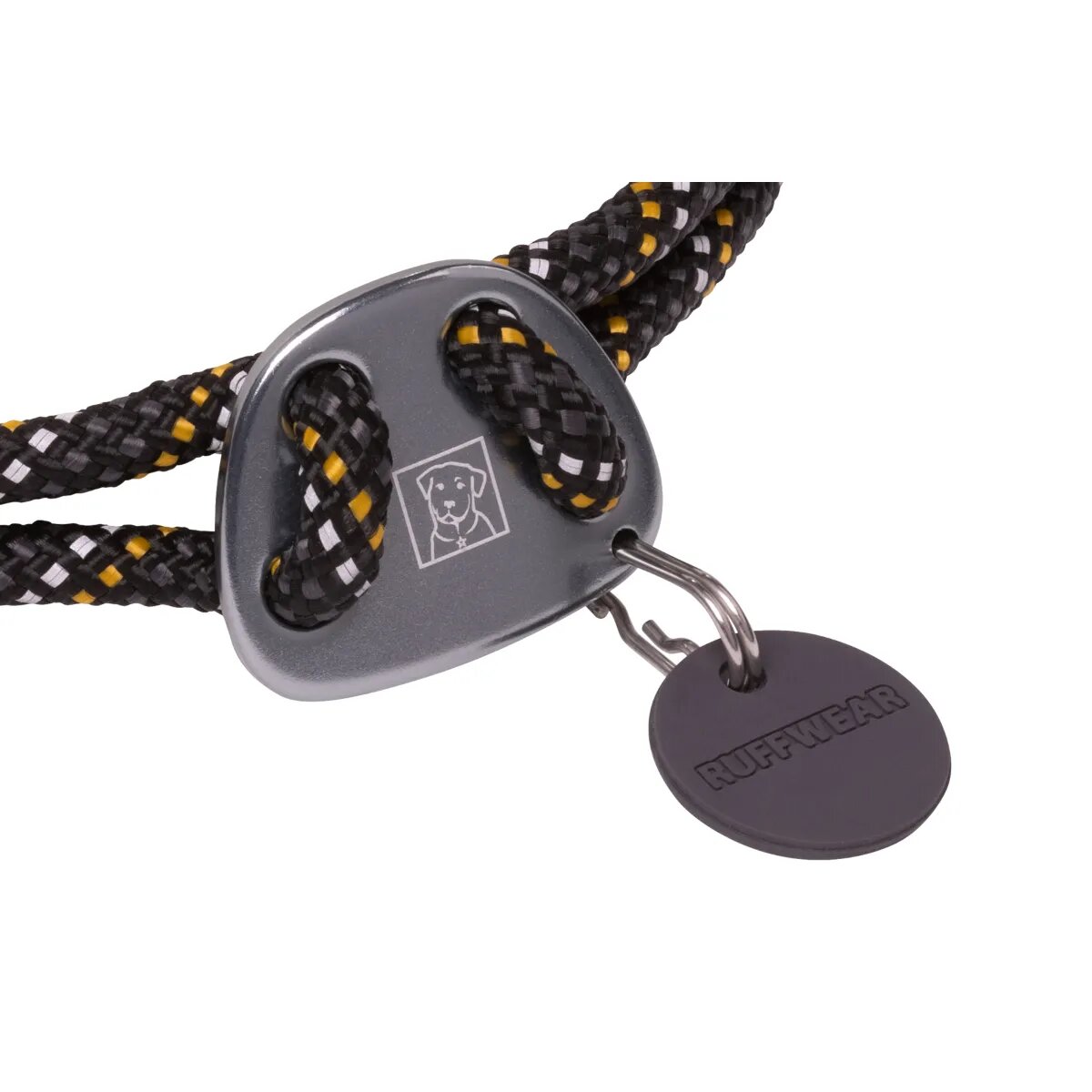RUFFWEAR Knot a Collar zgardă cordelină sport câini ajustabilă reflectorizantă Knot a Collar Obsidian Black zgardă cordelină sport câini ajustabilă reflectorizantă negru L(51-66 x 0.7cm)