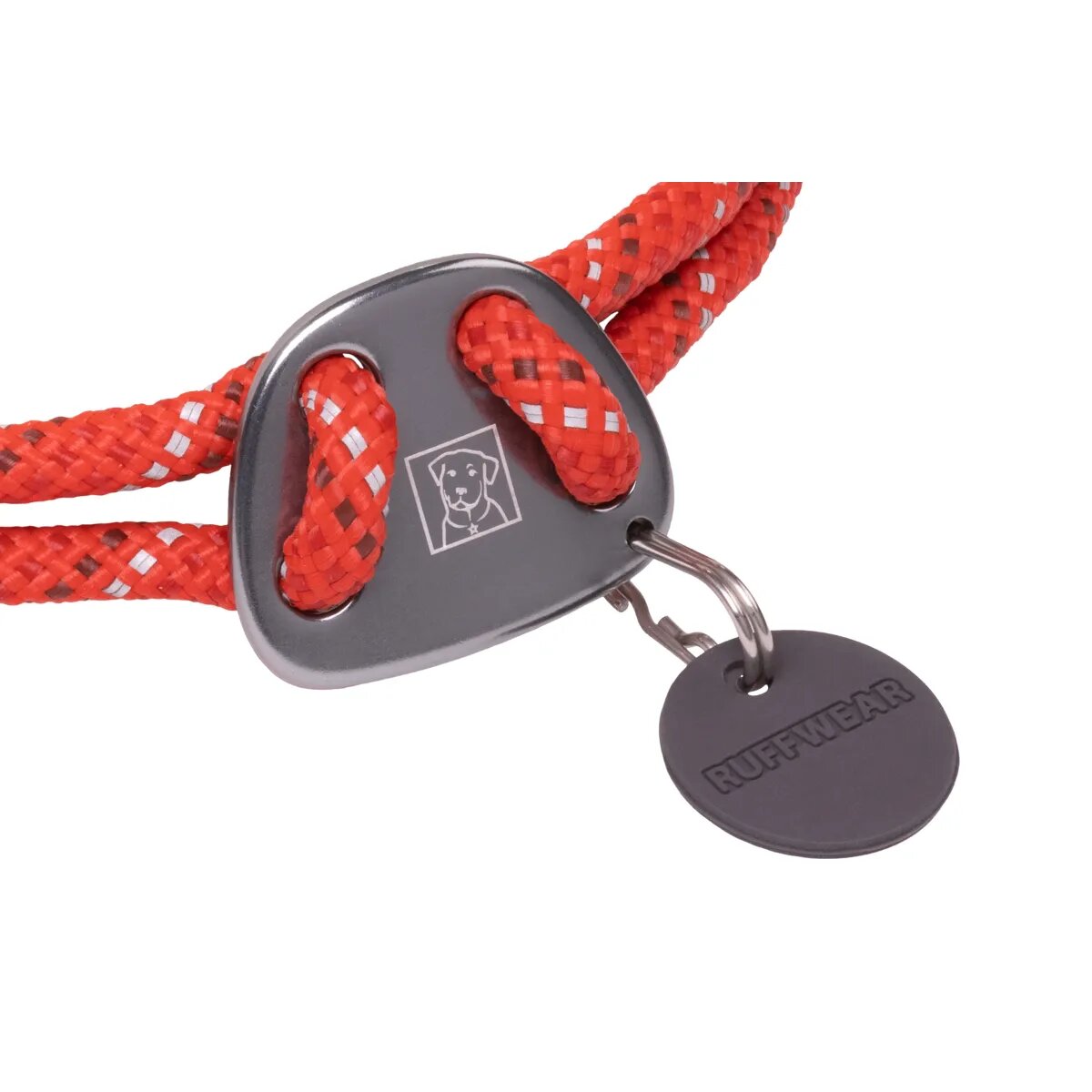 RUFFWEAR Knot a Collar zgardă cordelină sport câini ajustabilă reflectorizantă Knot a Collar Red Sumac zgardă cordelină sport câini ajustabilă reflectorizantă roșu M(36-51 x 0.7cm)