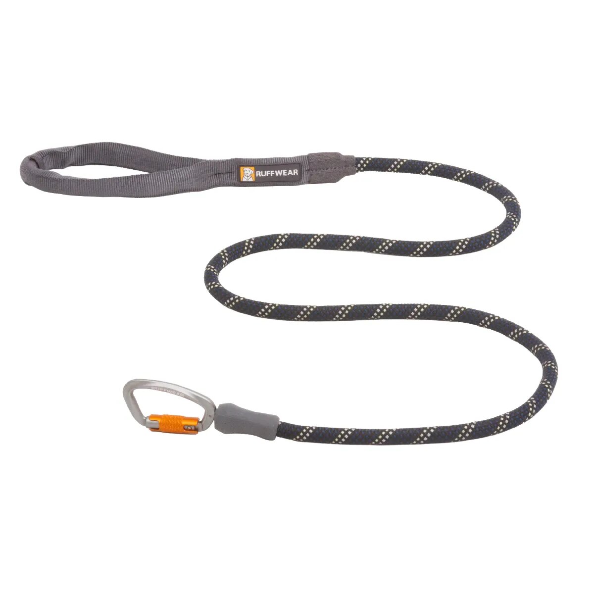 RUFFWEAR Knot-a-Leash lesă cordelină sport câini reflectorizantă Knot-a-Leash Obsidian Black lesă cordelină sport câini reflectorizantă negru S(1.5m x 0.7cm)