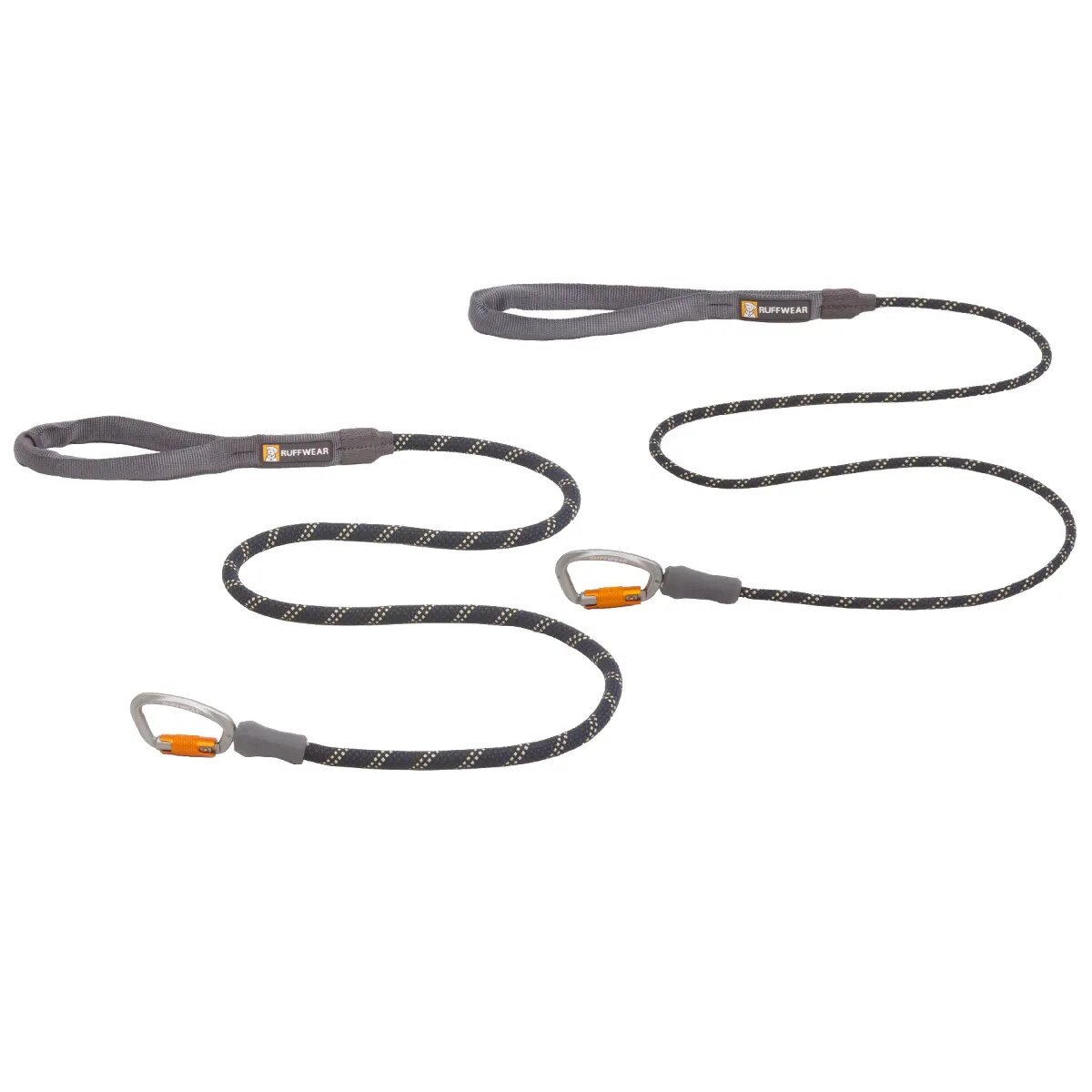 RUFFWEAR Knot-a-Leash lesă cordelină sport câini reflectorizantă Knot-a-Leash Obsidian Black lesă cordelină sport câini reflectorizantă negru S(1.5m x 0.7cm)