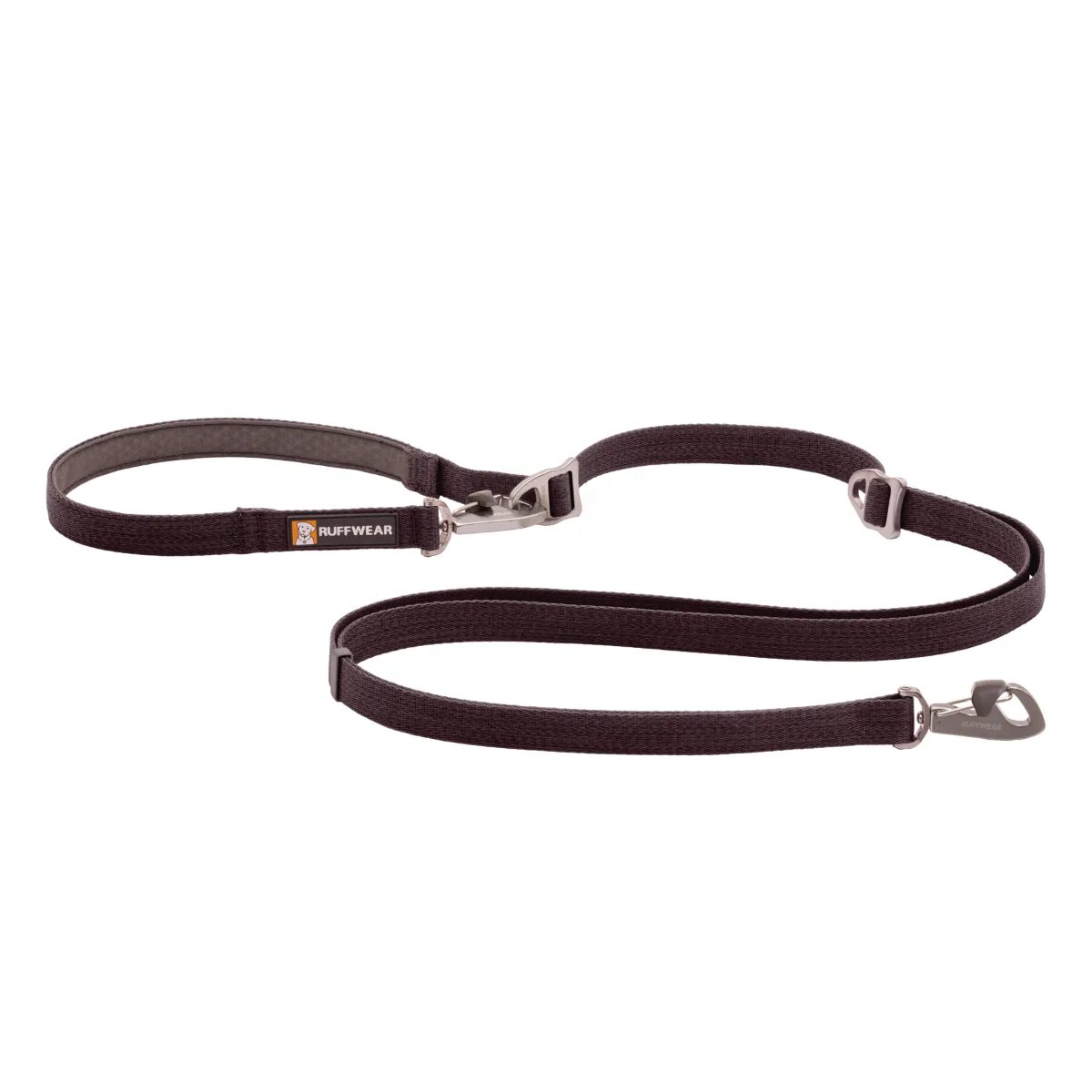 RUFFWEAR Switchbak lesă bandă multifuncțională cu 2 carabine sport câini ajustabilă Switchbak Basalt Gray lesă bandă multifuncțională cu 2 carabine sport câini ajustabilă gri XS-XL(2.1m x 2cm)