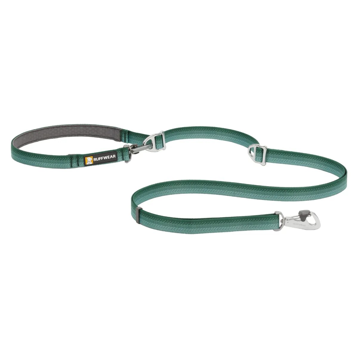 RUFFWEAR Switchbak lesă bandă multifuncțională cu 2 carabine sport câini ajustabilă Switchbak River Rock Green lesă bandă multifuncțională cu 2 carabine sport câini ajustabilă verde XS-XL(2.1m x 2cm)