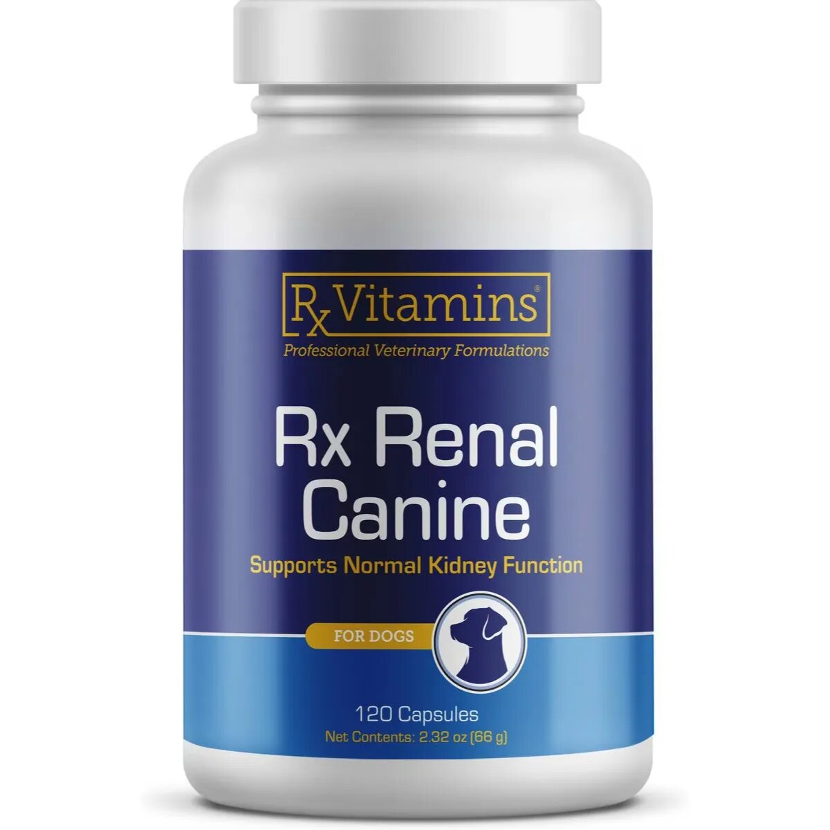 Rx Vitamins Renal Canine supliment sistem renal câini capsule Renal Canine supliment sistem renal câini flacon 120 capsule