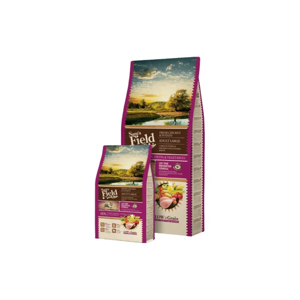 Sam's Field Fresh Adult Large L-XL Pui și Cartofi hrană uscată conținut redus cereale câini 2.5kg