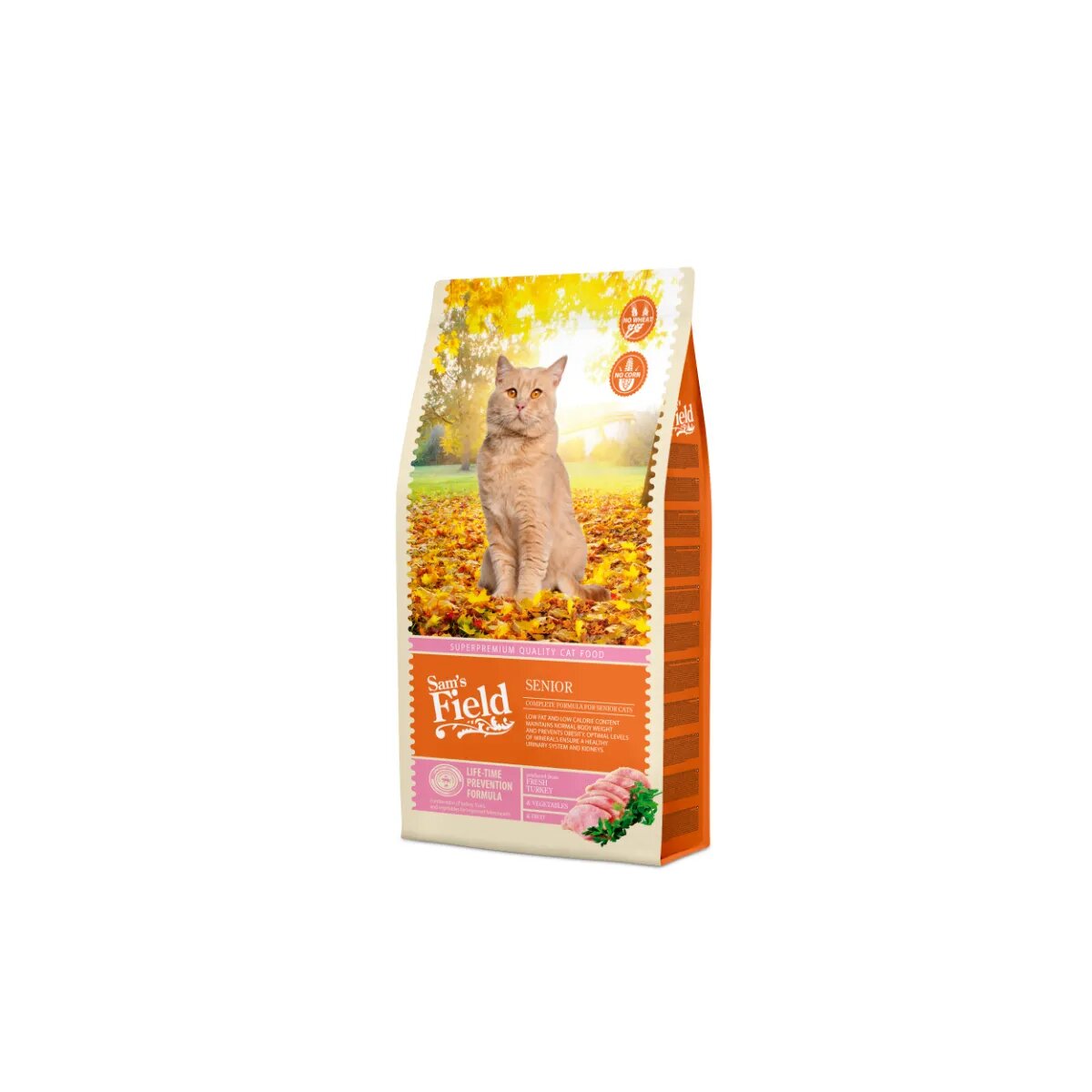 Sam's Field Senior Curcan hrană uscată pisici senior 7.5kg