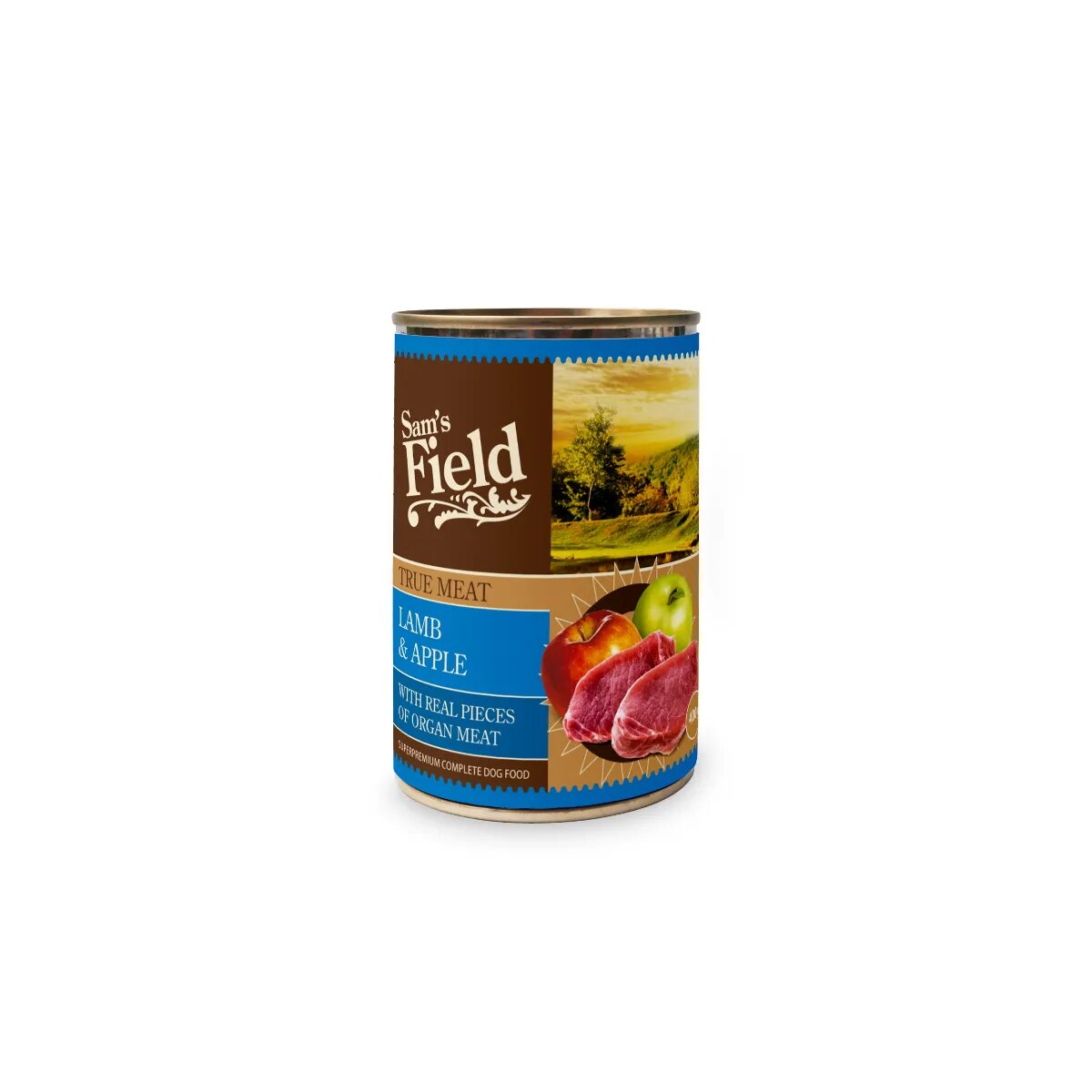 Sam's Field True Meat XS-XL Miel și Măr conservă hrană umedă fără cereale câini (în aspic) 400g