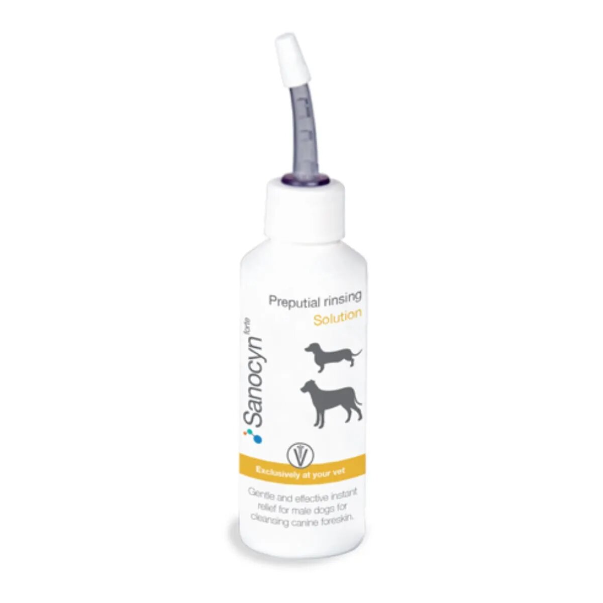 SANOCYN Forte Foreskin Cleaner igienă intimă soluție câini antibacteriană flacon 50ml