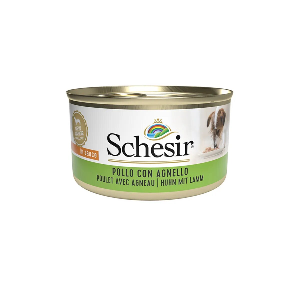 Schesir Complementary Adult Small XS-S Pui și Miel conservă hrană umedă câini (în aspic) 85g