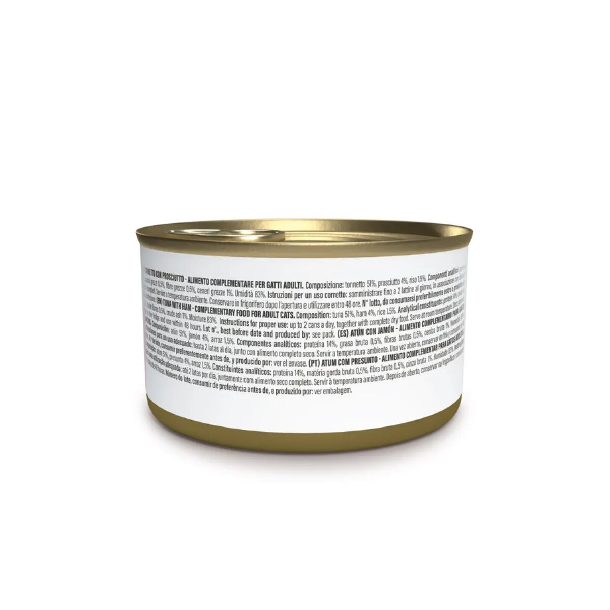 Schesir Complementary In Broth Ton și Șuncă conservă hrană umedă pisici (în supă) 70g