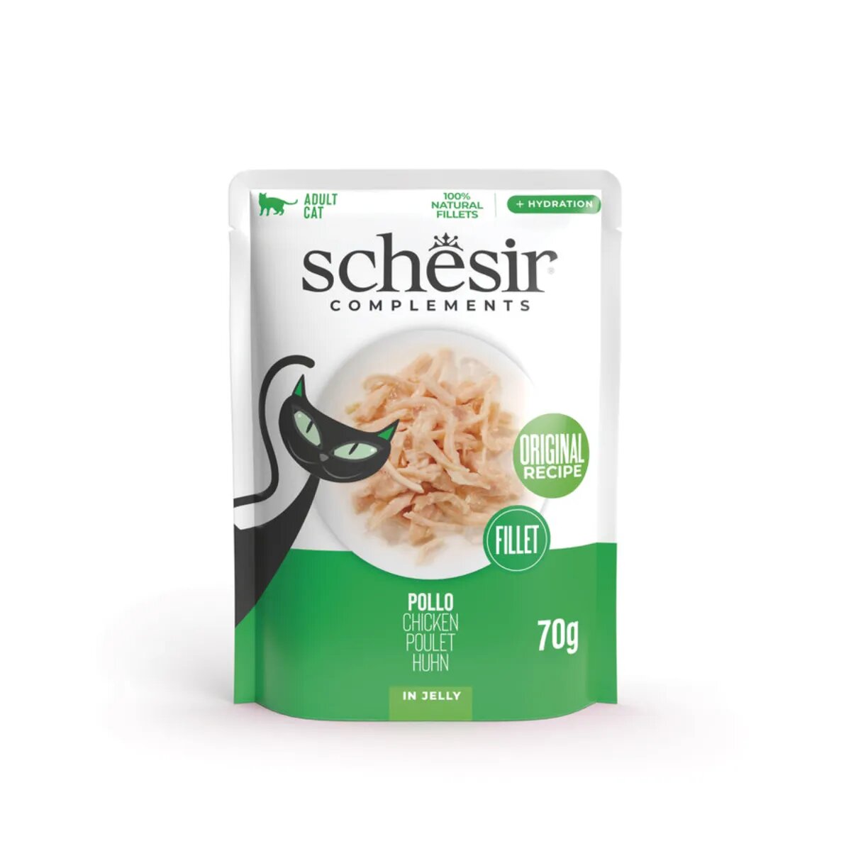 Schesir Complementary In Jelly Pui plic hrană umedă pisici (în aspic) 70g