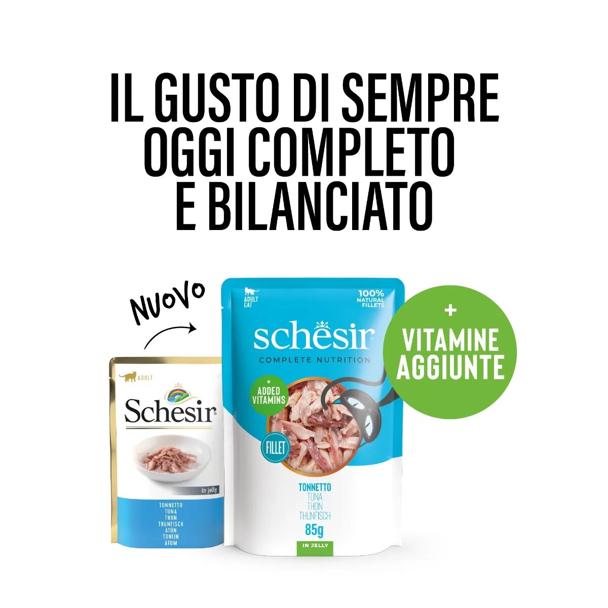 Schesir Complementary In Jelly Ton plic hrană umedă pisici (în aspic) 85g