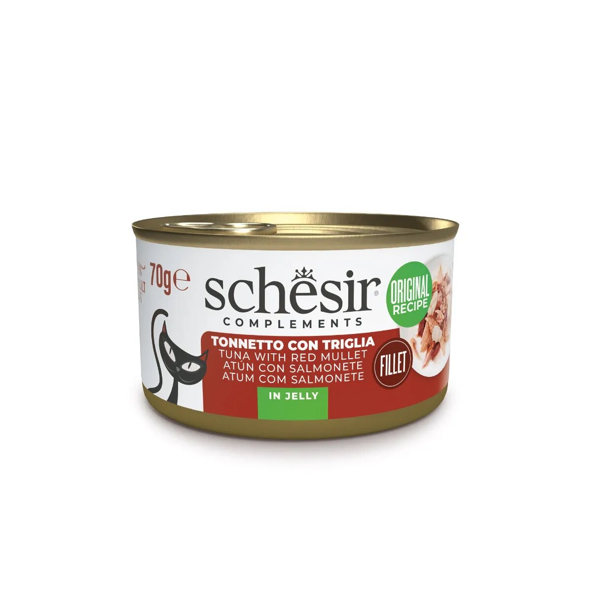 Schesir Complementary In Jelly Ton și Cambula conservă hrană umedă pisici (în aspic) 70g