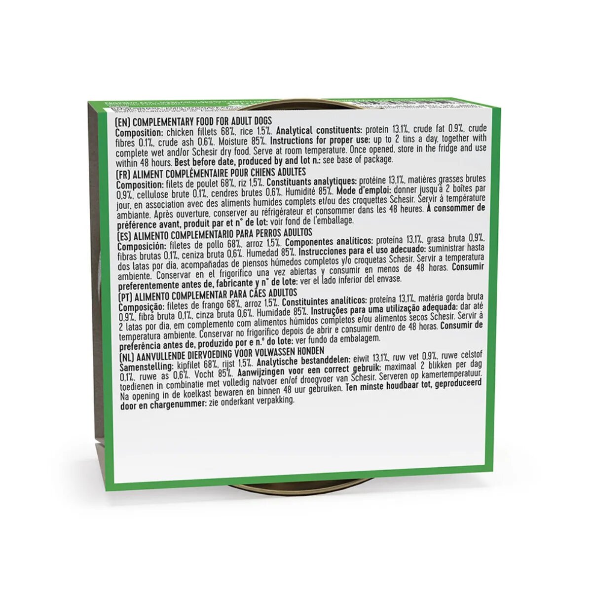 Schesir Complementary In Jelly XS-XL Pui conservă hrană umedă câini (în aspic) 150g