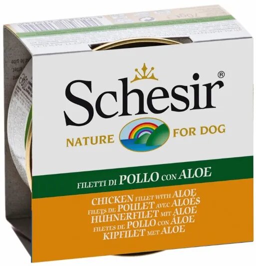 Schesir Dog Adult Pui si Aloe 150 g