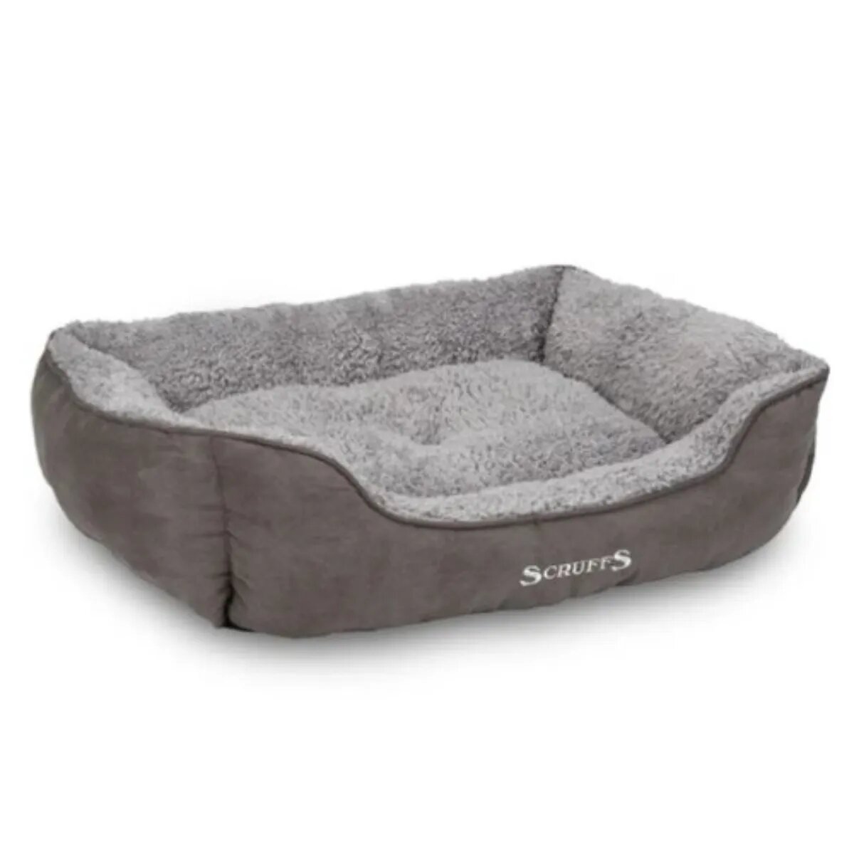 Scruffs Cosy pat dreptunghiular câini poliester husă detașabilă gri 75x50cm