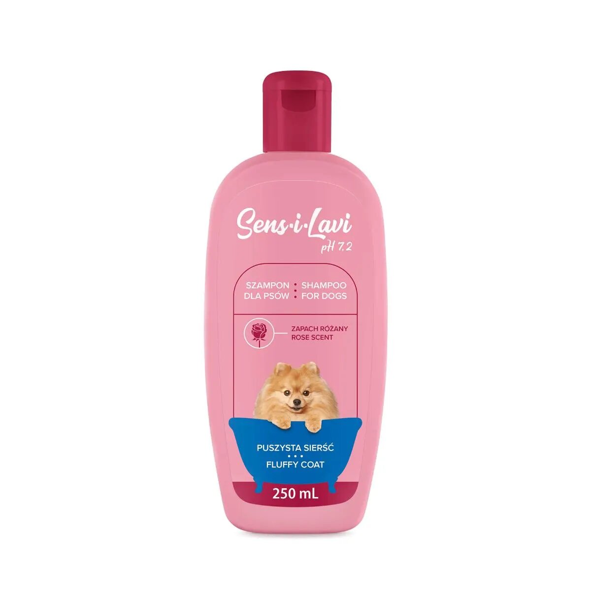 SENS-I-LAVI Fluffy Coat șampon câini blană pufoasă Trandafir flacon 250ml