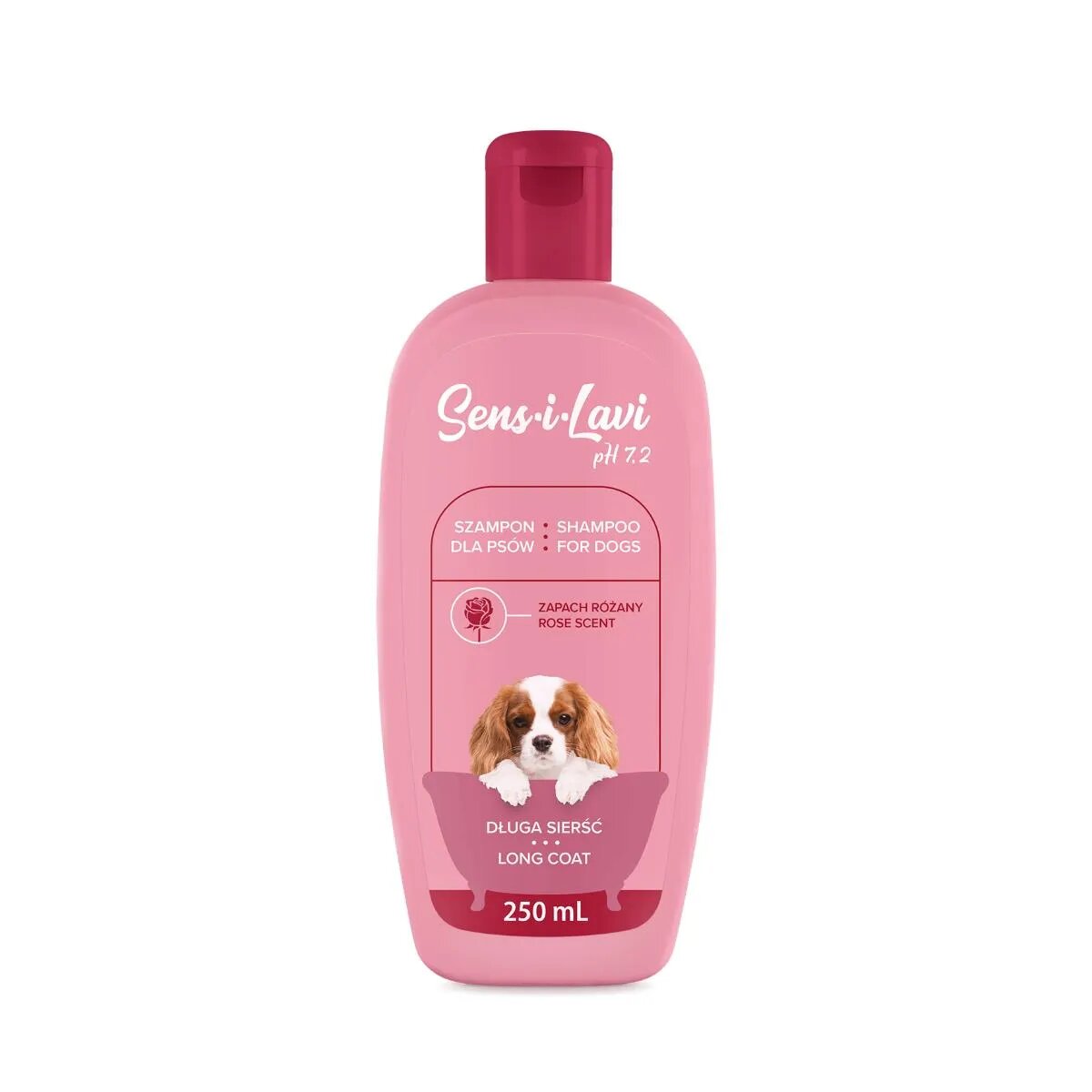 SENS-I-LAVI Long Coat șampon câini păr lung Trandafir flacon 250ml