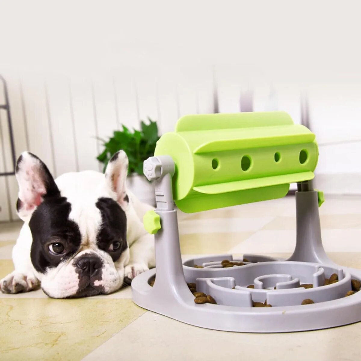 SHAW Hrănitor cu Rulare & Stimulare Mentală jucărie interactivă câini și pisici plastic Hrănitor cu Rulare & Stimulare Mentală jucărie interactivă câini și pisici XS-M plastic verde 1buc