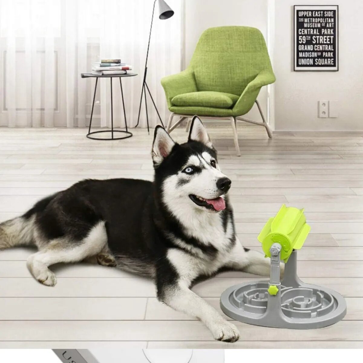SHAW Hrănitor cu Rulare & Stimulare Mentală jucărie interactivă câini și pisici plastic Hrănitor cu Rulare & Stimulare Mentală jucărie interactivă câini și pisici XS-M plastic verde 1buc