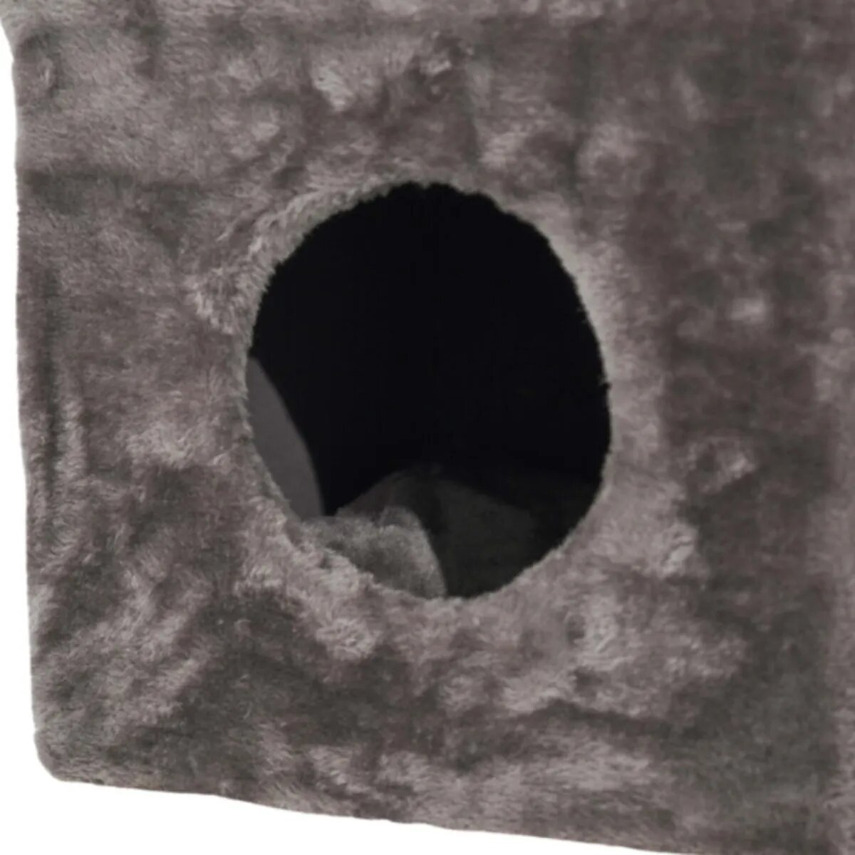 SHAW Linz taburet & culcuș integrat căsuța pătrată pisici MDF gri 35x35x50cm