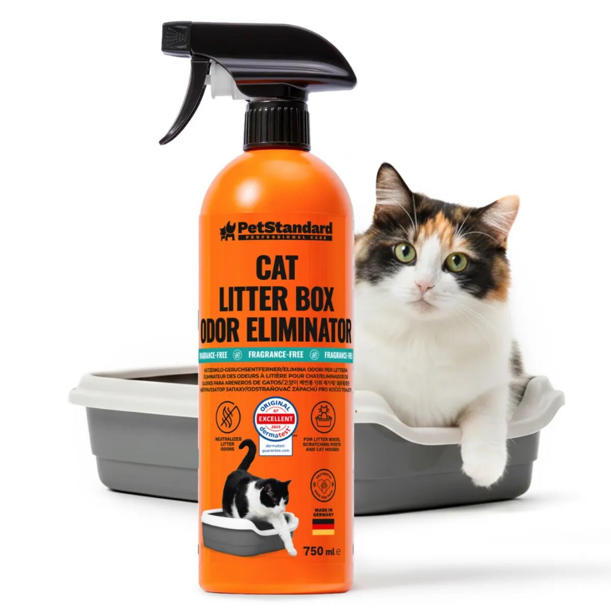 SHAW PetStandard Solutie Profesionala Enzimatica odorizant litieră pisici 750ml