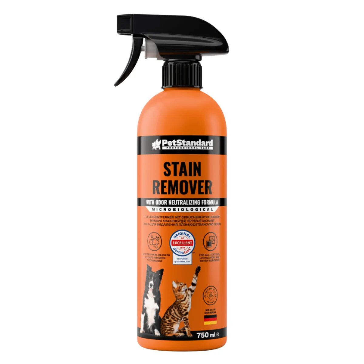 SHAW PetStandard solutie profesionala enzimatica pentru eliminarea petelor cu neutralizare mirosuri câini și pisici 750ml