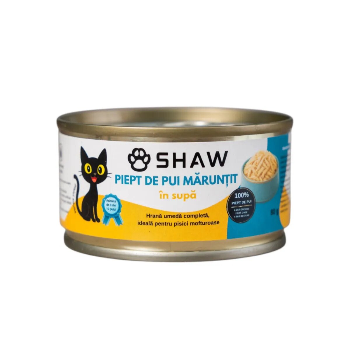 SHAW Piept Pui conservă hrană umedă fără cereale pisici apetit capricios (în supă) 80g