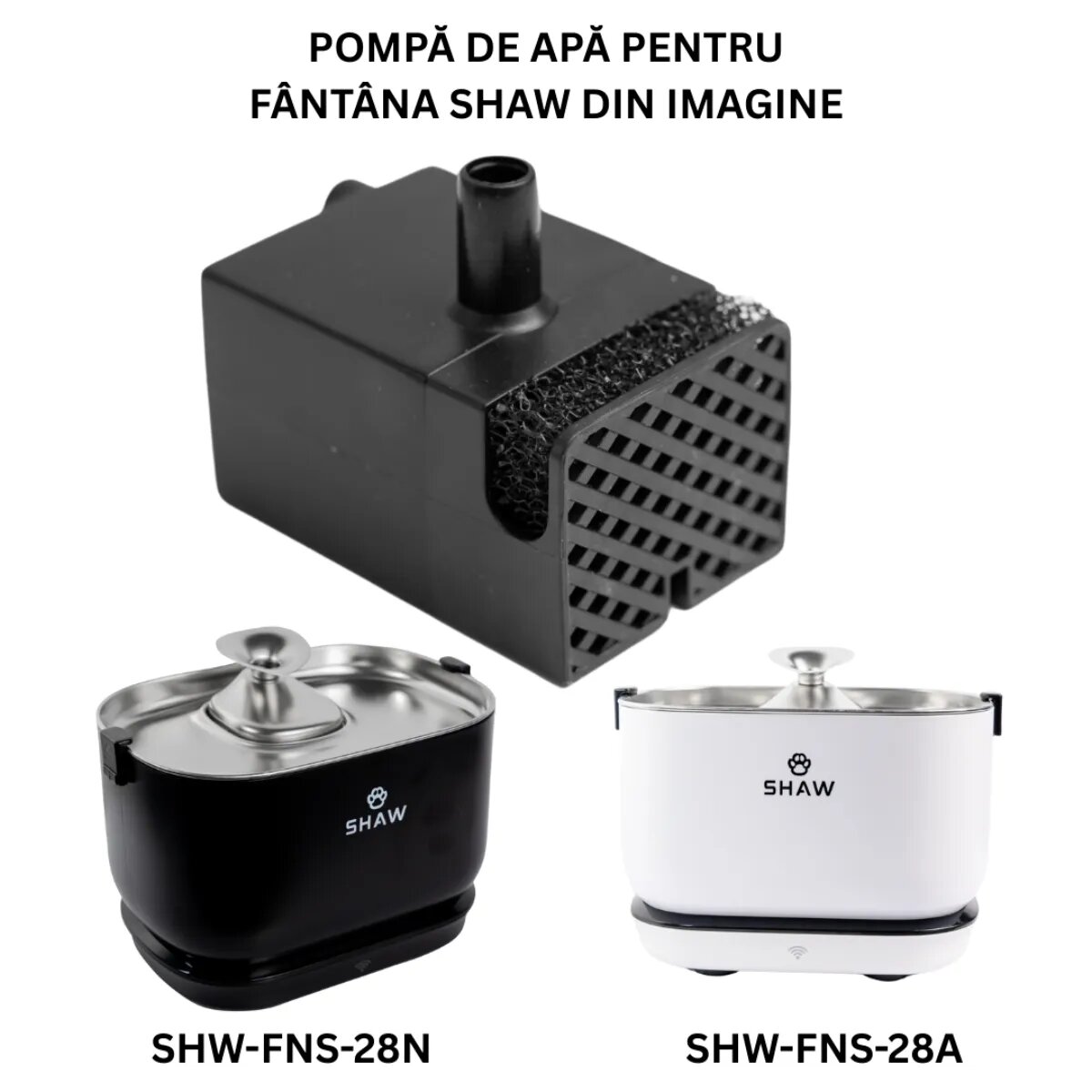 SHAW Pompă PRO V3 Smart pompă fântână câini și pisici 1buc