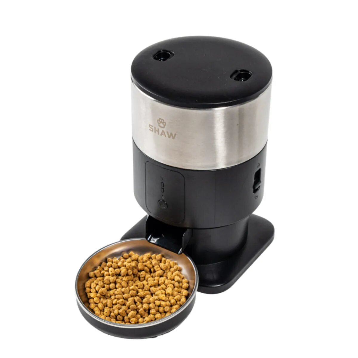 SHAW PRO V3 Mini hrănitor automat câini 1 bol rotund programabil aplicație mobilă PVC PRO V3 Mini hrănitor automat câini și pisici 1 bol rotund programabil aplicație mobilă PVC negru XS-S(2l)