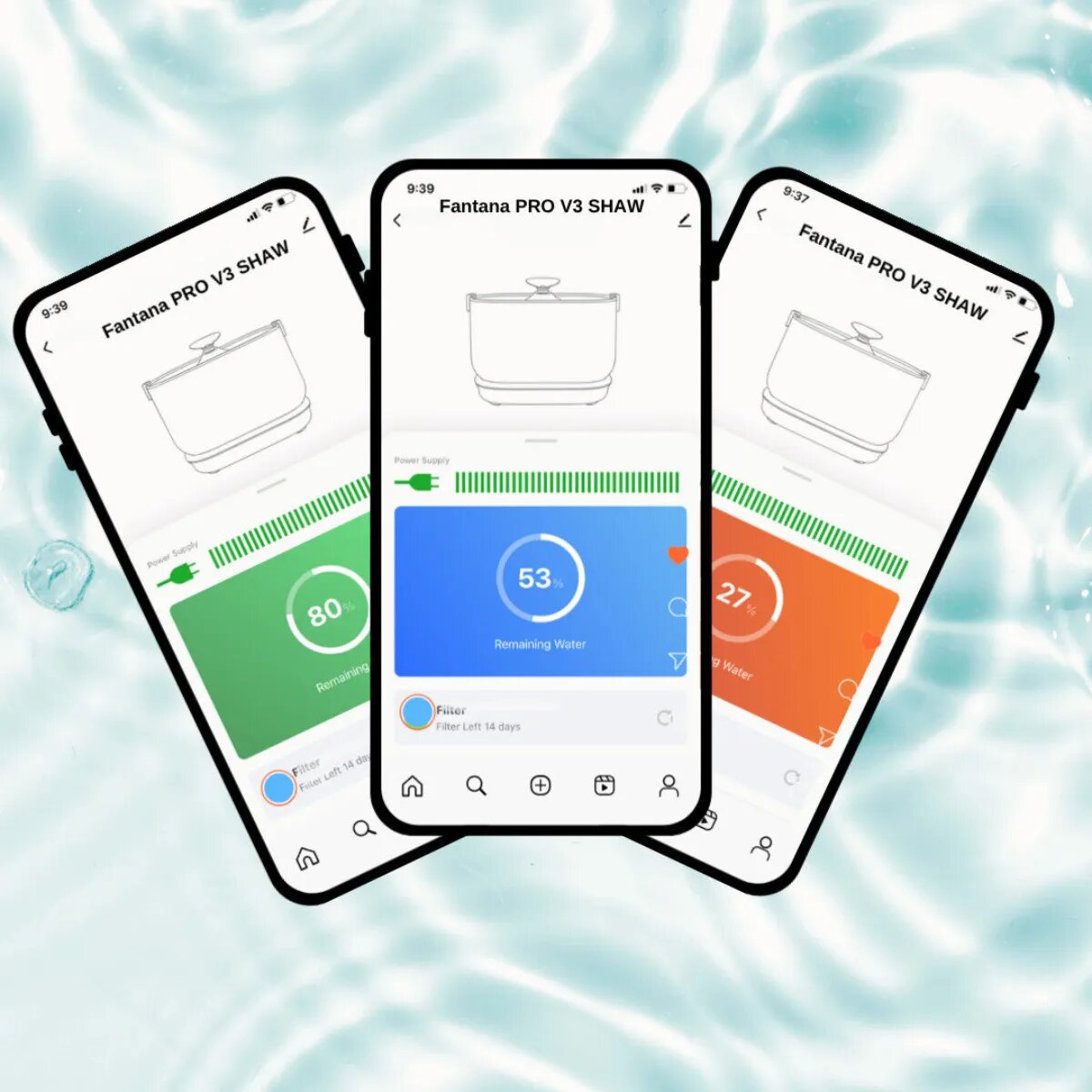 SHAW PRO V3 Smart fântână câini dreptunghiulară senzor aplicație mobilă sistem filtrare PVC PRO V3 Smart fântână câini și pisici dreptunghiulară senzor aplicație mobilă sistem filtrare PVC alb 2.5l