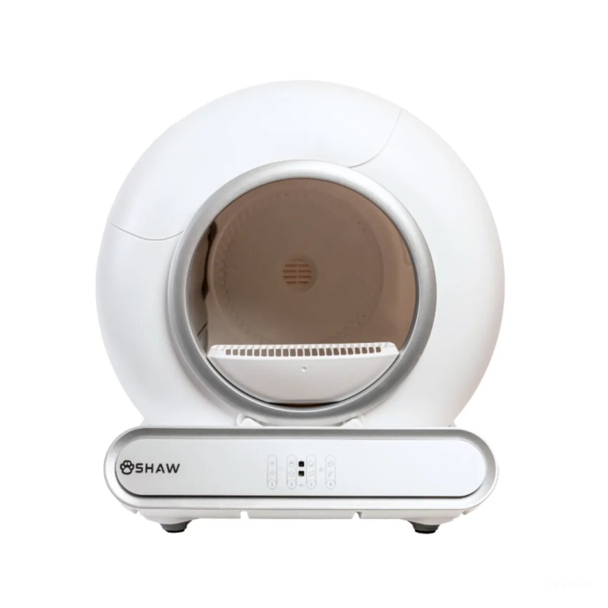 SHAW Smart V3 litieră automată pisici cu filtru auto-curățare aplicație mobilă ionizare alb 48x50.1 cm