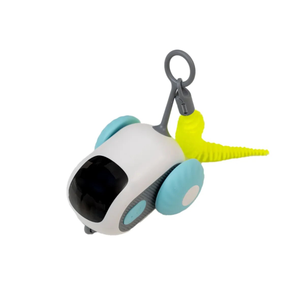 SHAW Soricel cu telecomanda & incarcare USB jucărie interactivă pisici inteligente plastic alb 1buc