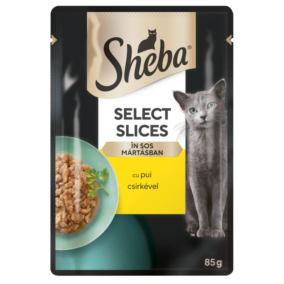 SHEBA Select Slices Pui plic hrană umedă pisici (în sos) bax 85g x 28buc
