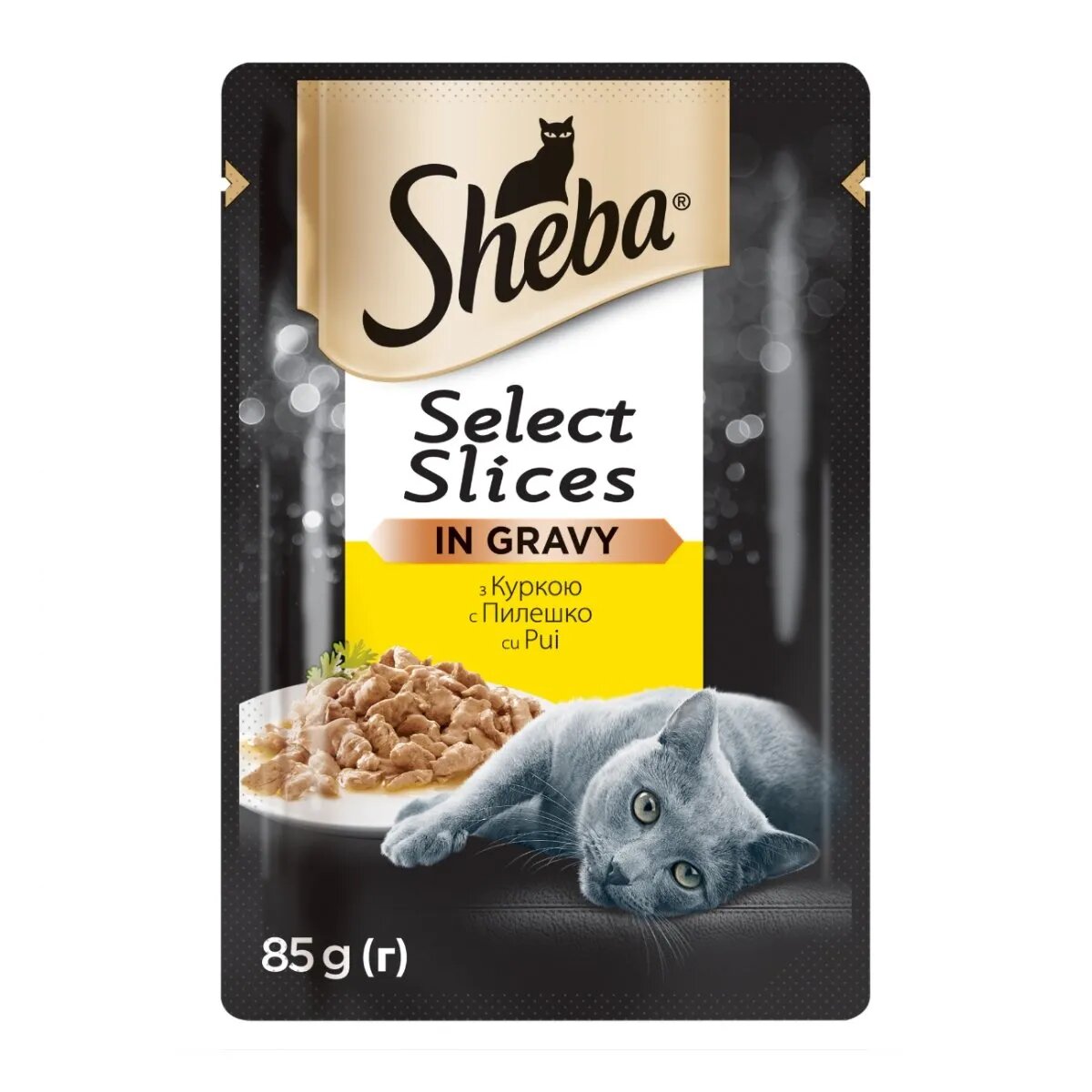 SHEBA Select Slices Pui plic hrană umedă pisici (în sos) bax 85g x 28buc