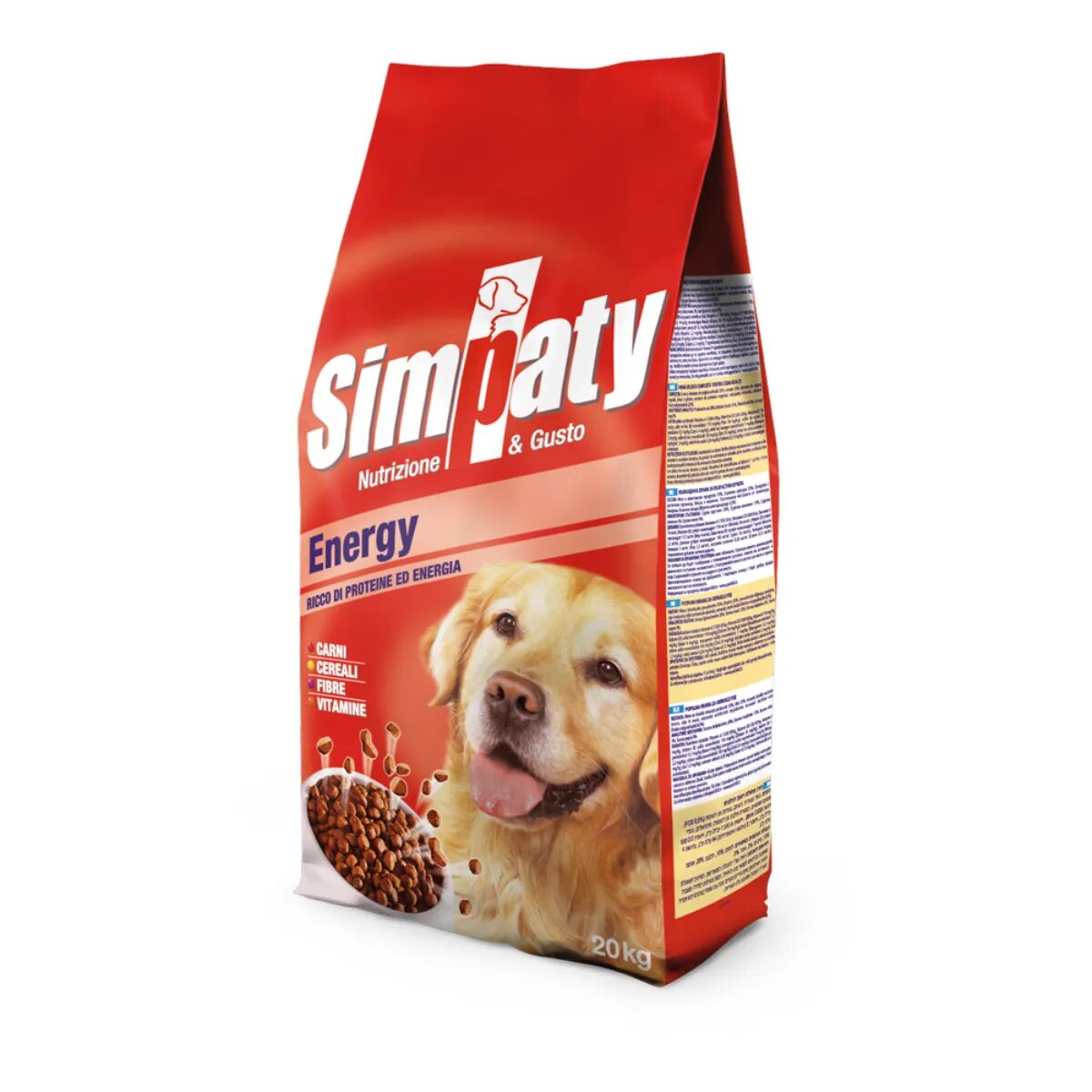 SIMPATY Energy XS-XL Carne hrană uscată câini activitate intensă 20kg