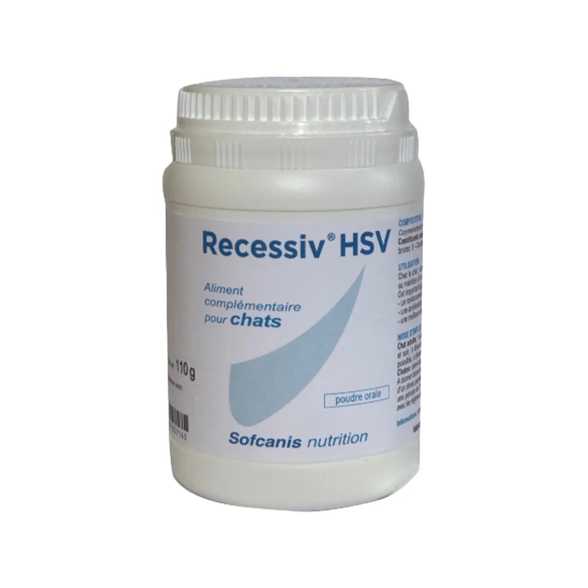 SOFCANIS Recessiv HSV supliment sistem imunitar pisici pudră Recessiv HSV supliment sistem imunitar pisici flacon 110g pudră