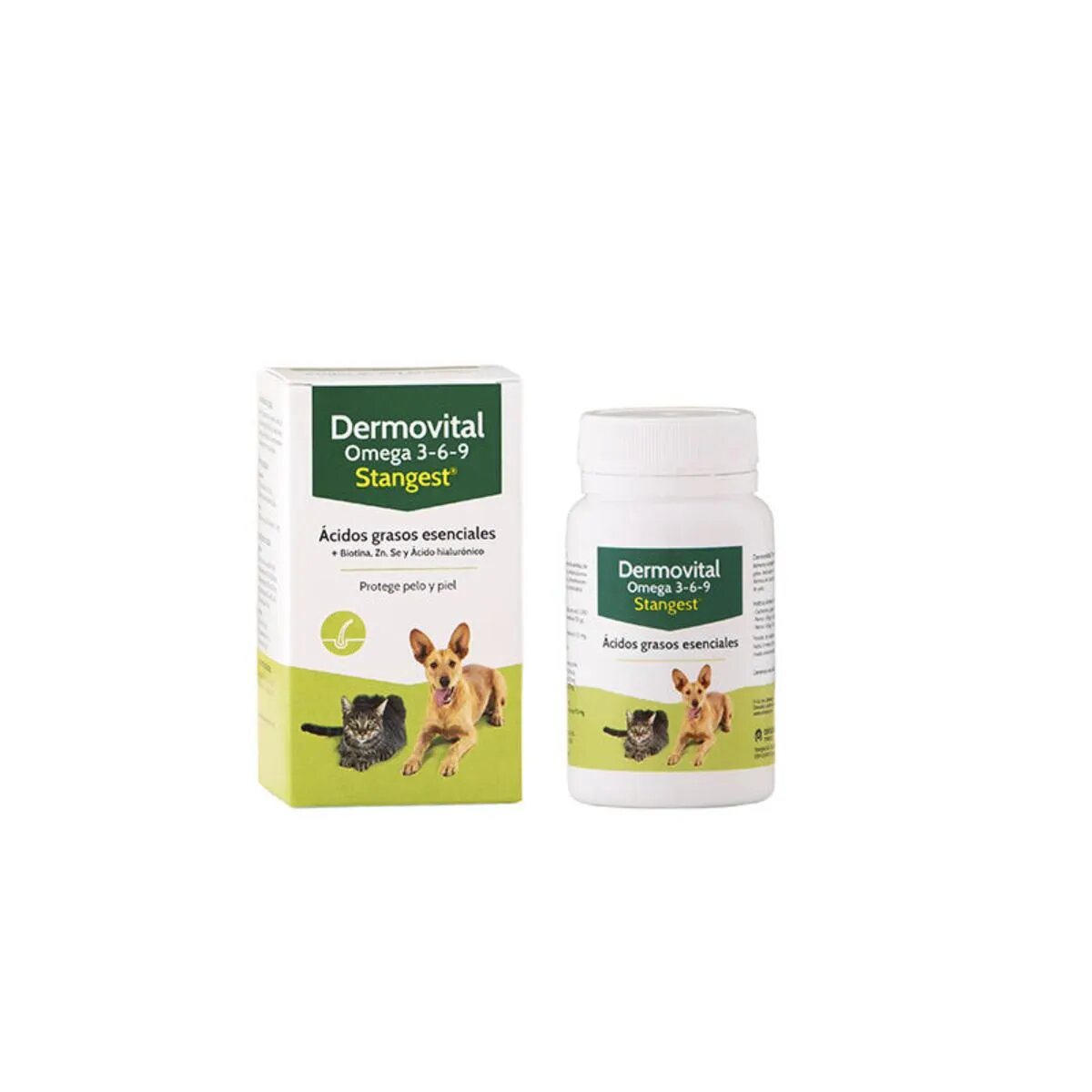 Stangest Dermovital Omega 3-6-9 supliment piele & blană câini comprimate Dermovital Omega 3-6-9 XS-XL supliment piele & blană câini și pisici flacon 300 comprimate