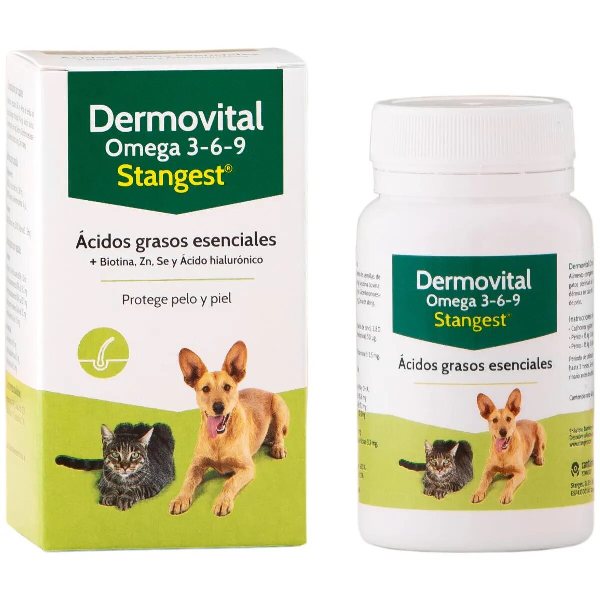 Stangest Dermovital Omega 3-6-9 supliment piele & blană câini comprimate Dermovital Omega 3-6-9 XS-XL supliment piele & blană câini și pisici flacon 60 comprimate