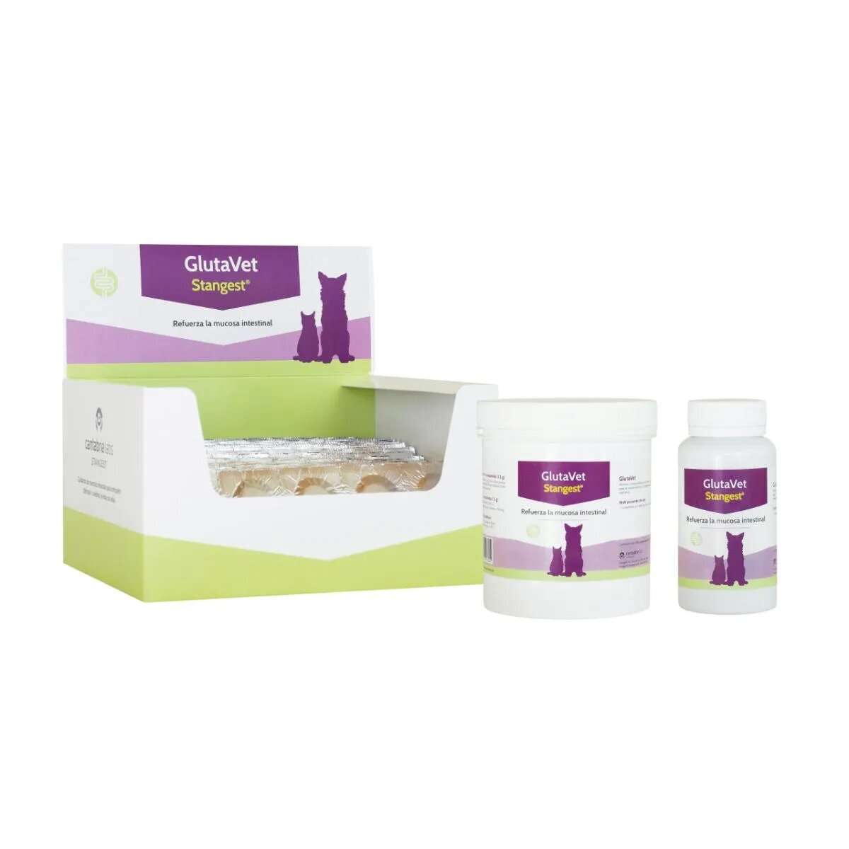 Stangest Glutavet XS-XL supliment sistem digestiv câini și pisici flacon 60 comprimate