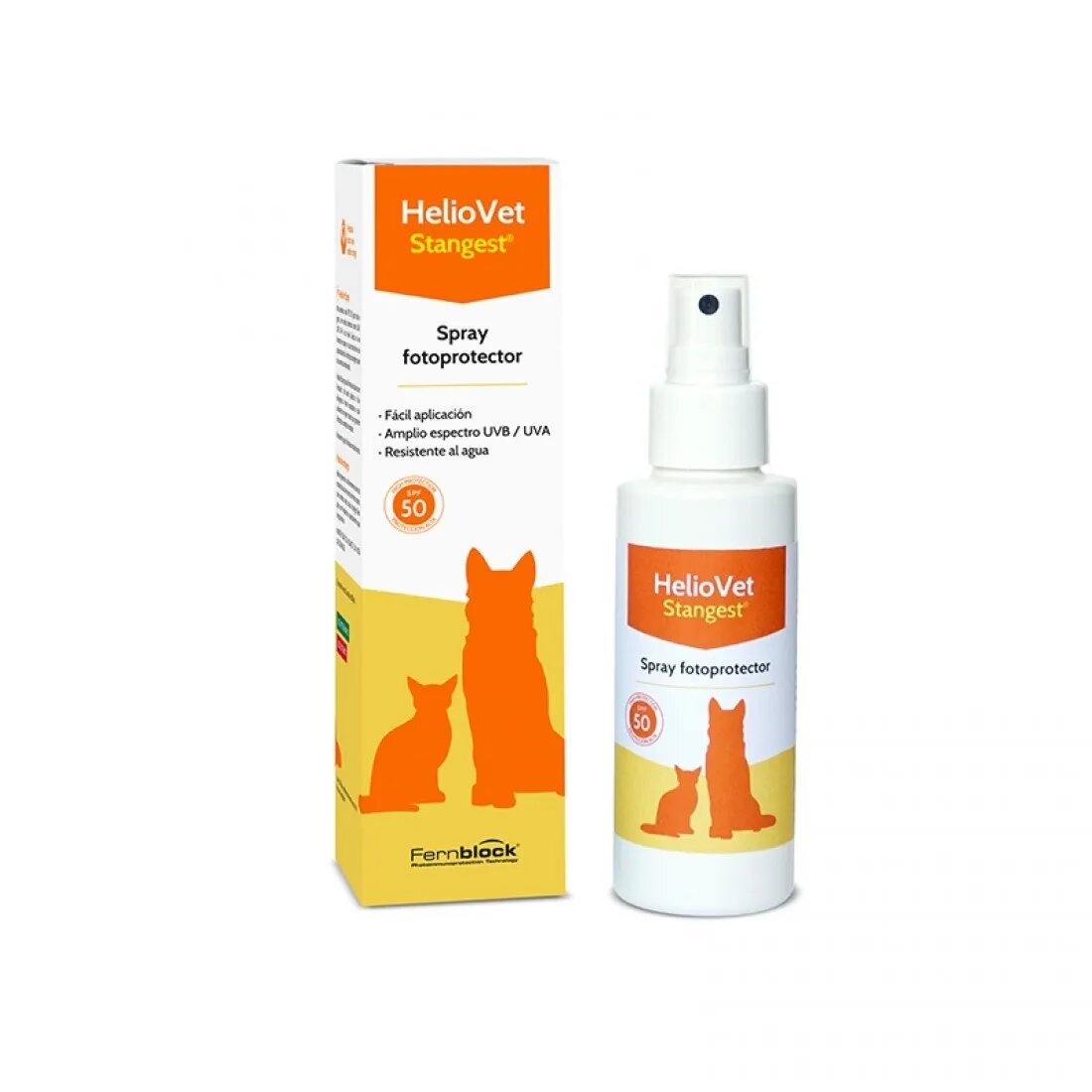 Stangest HelioVet spray protecție solară SPF 50+ câini și pisici 80ml