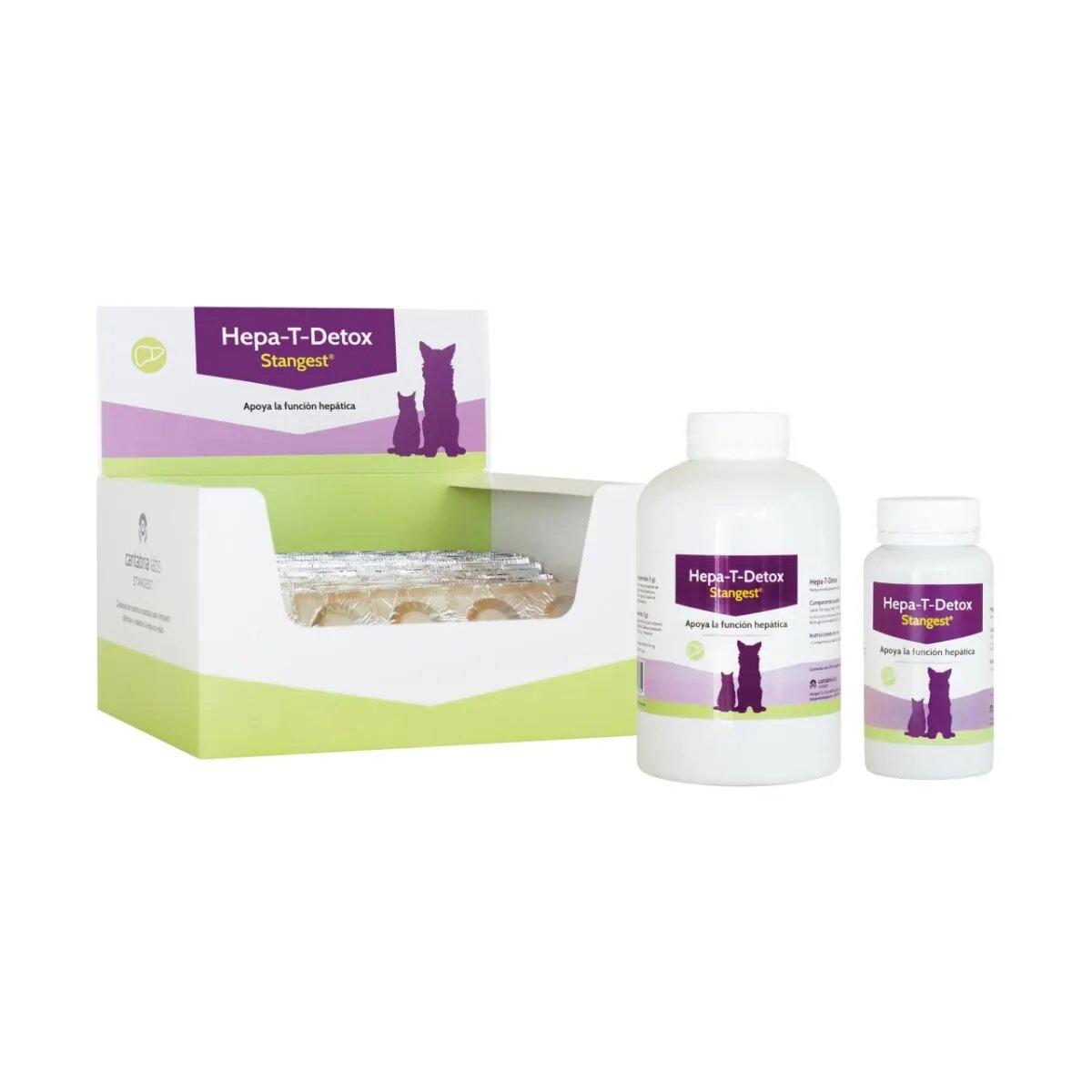 Stangest Hepa-T-Detox XS-XL supliment sistem hepatic câini și pisici flacon 60 comprimate