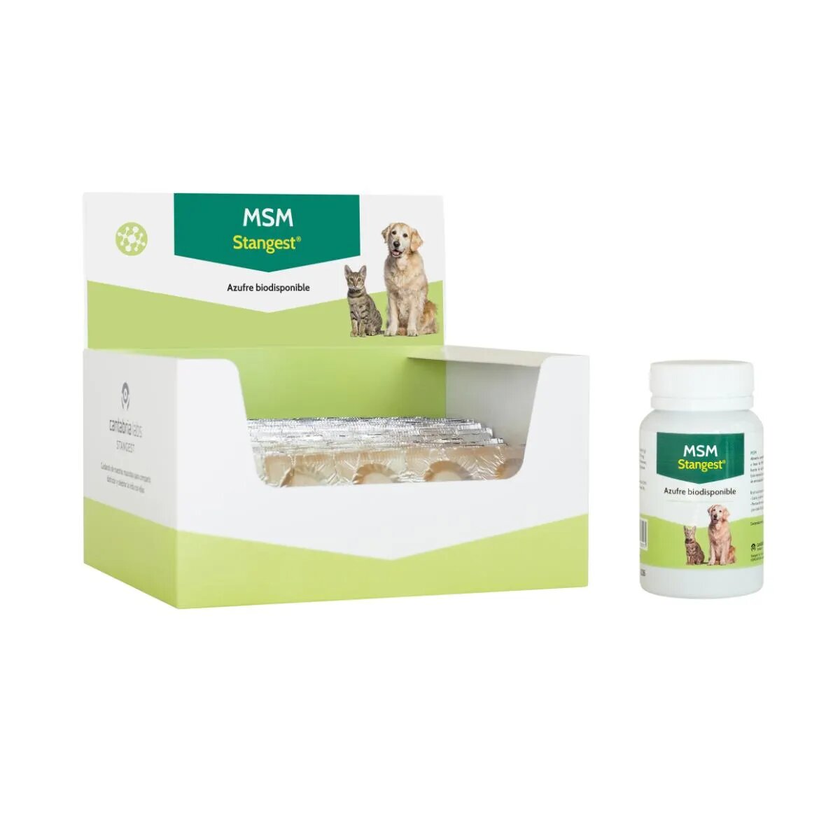 Stangest MSM XS-XL supliment sistem imunitar & alergii câini și pisici flacon 60 comprimate