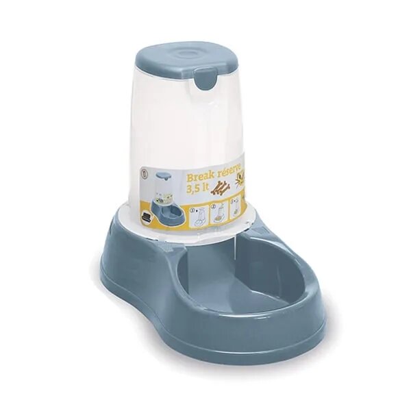 Stefanplast Break réserve hrănitor plastic cu antiderapant 3.5L albastru
