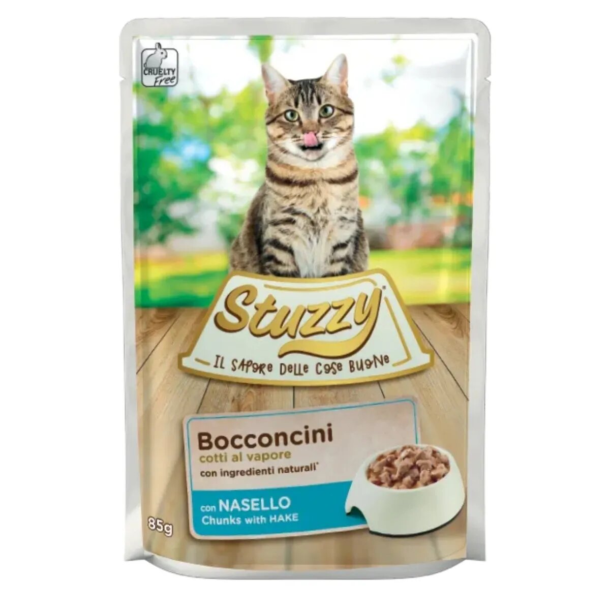 Stuzzy Chunks Cod plic hrană umedă pisici (în sos) 85g