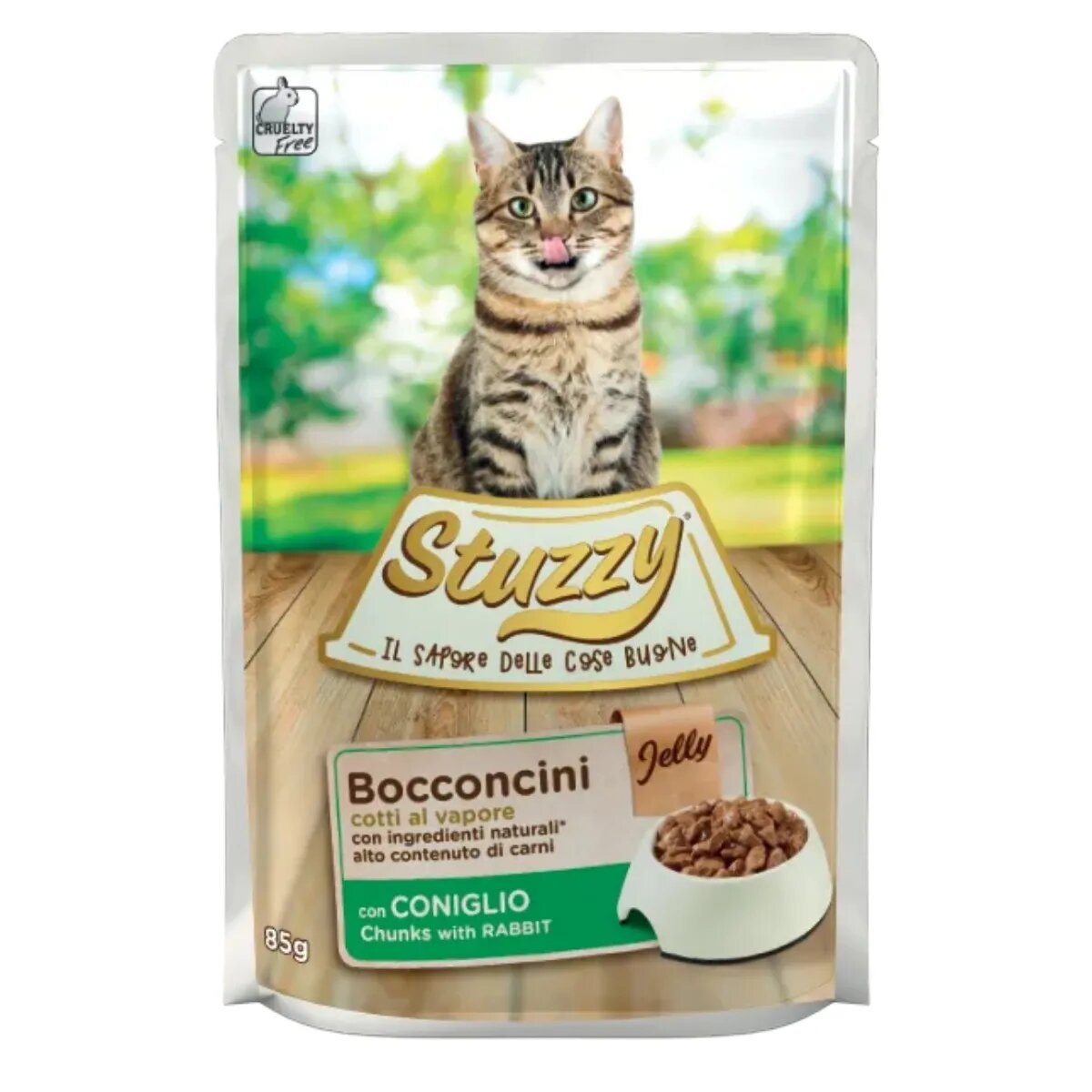 Stuzzy Chunks Iepure plic hrană umedă pisici (în aspic) 85g