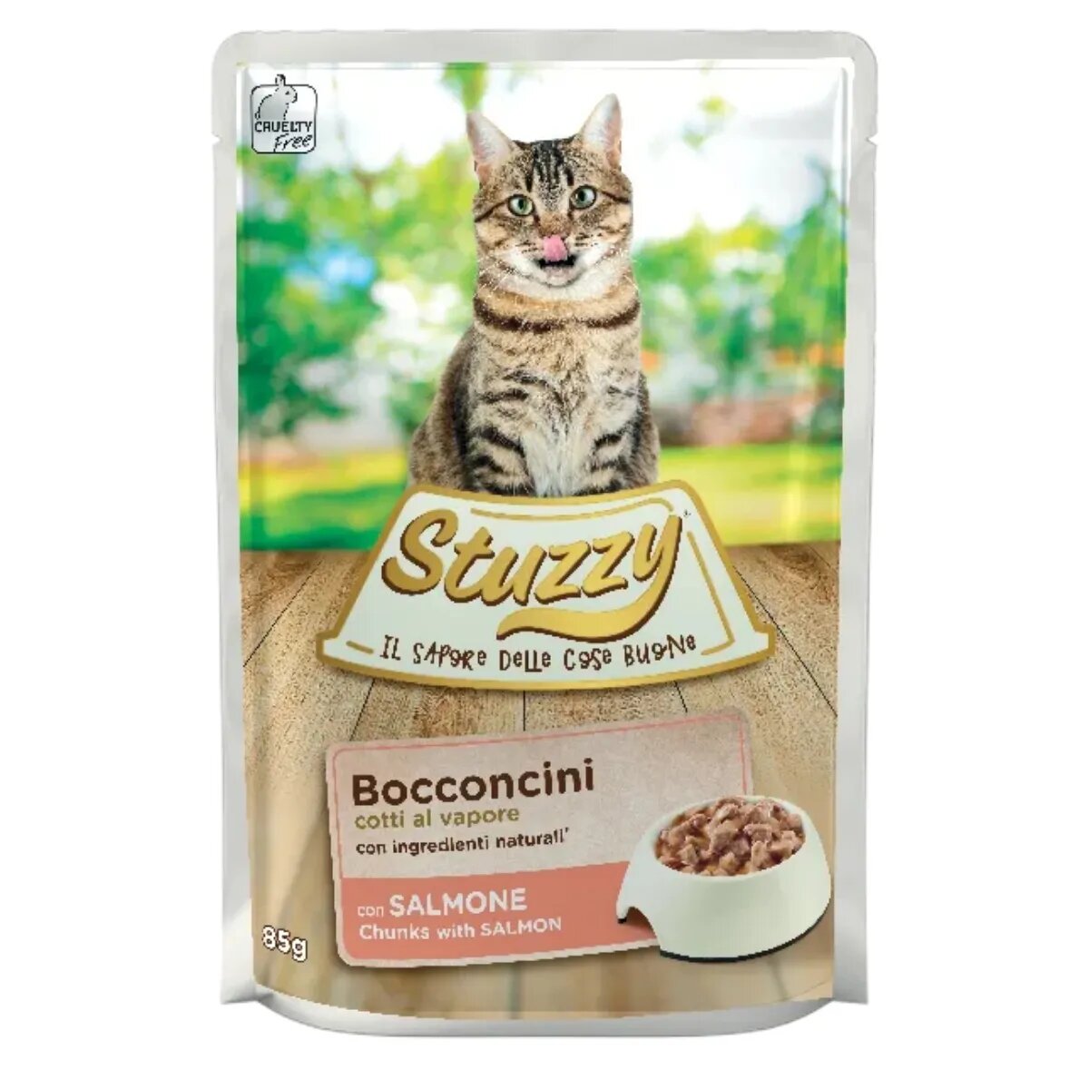 Stuzzy Chunks Somon plic hrană umedă pisici (în sos) 85g