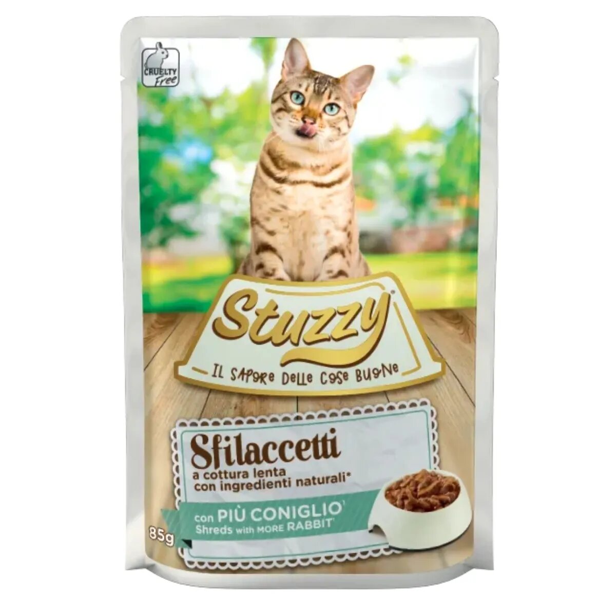 Stuzzy Shreds Iepure plic hrană umedă pisici (în sos) 85g