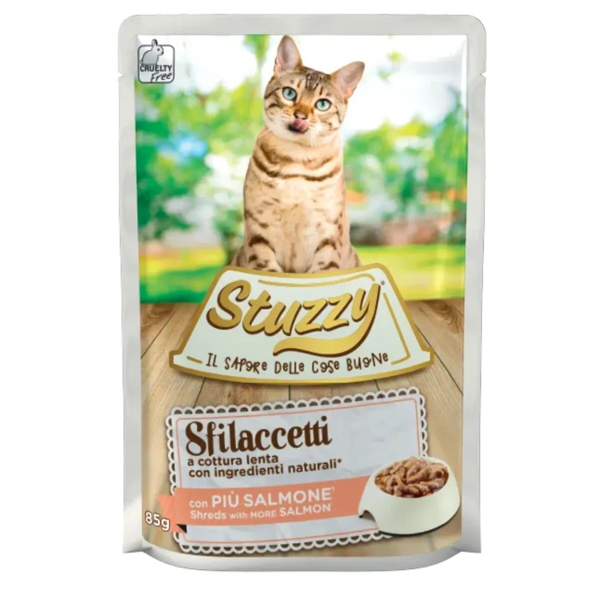 Stuzzy Shreds Somon plic hrană umedă pisici (în sos) 85g