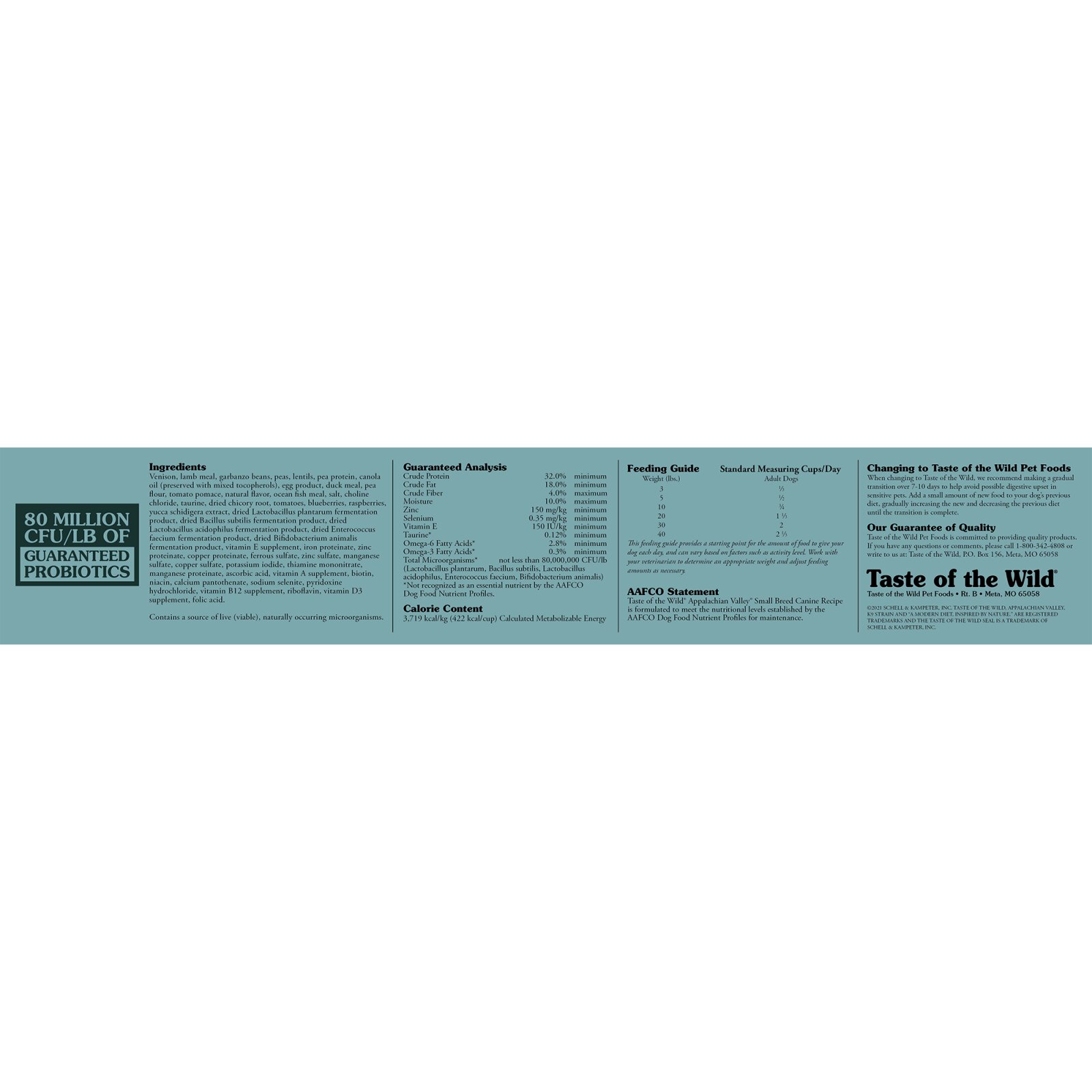 Taste Of The Wild Appalachian Valley Small Breed XS-M Vânat și Miel hrană uscată fără cereale câini 12.2kg